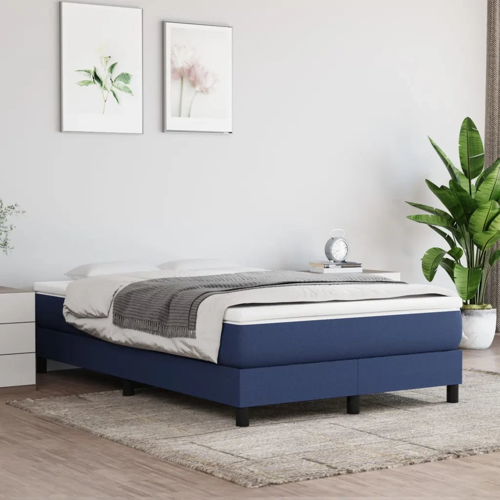 Materasso a Molle Insacchettate Rigidità Media Blu 120x200x20 cm in Tessuto 347760