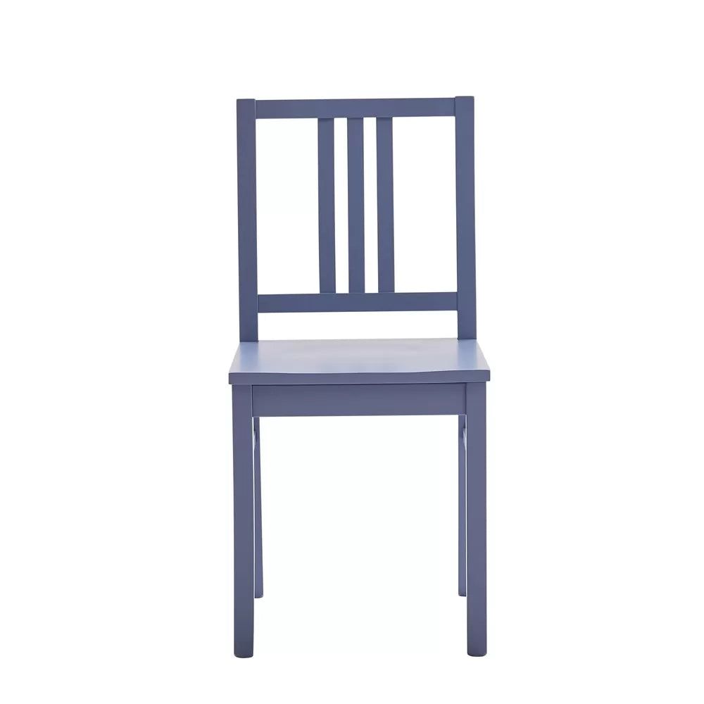 Set 2 sedie legno shabby blu seduta legno l.43 h.87 p.48 - Mobili 2G
