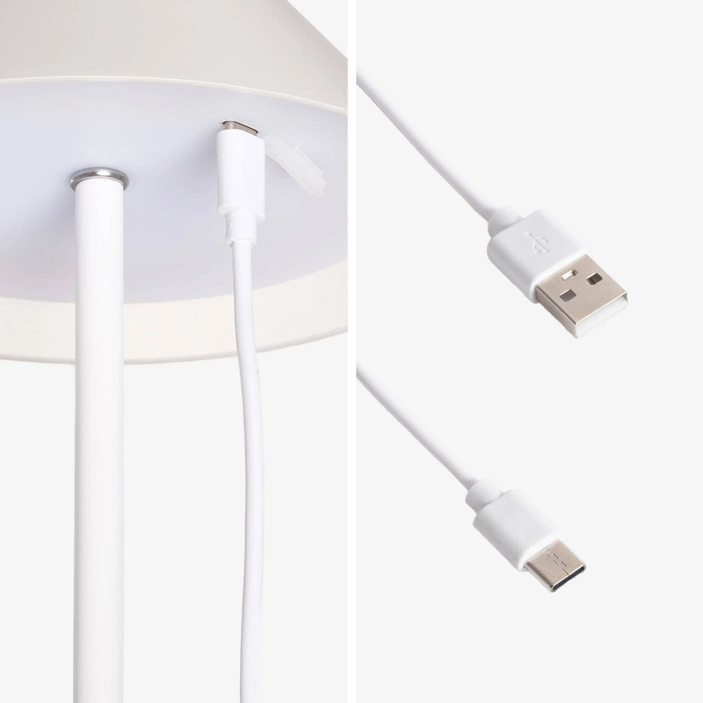 Lampada da tavolo led senza fili, 135cm, bianco