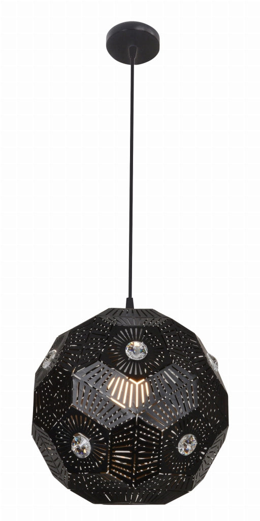 Lampada a sospensione Candellux Euphoria nera Ø30 E27