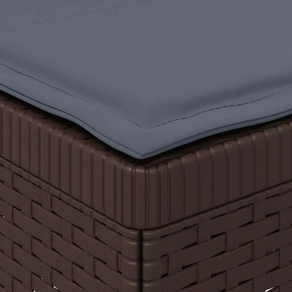 Divano da giardino 3 posti con cuscini in look rattan PP 8011911