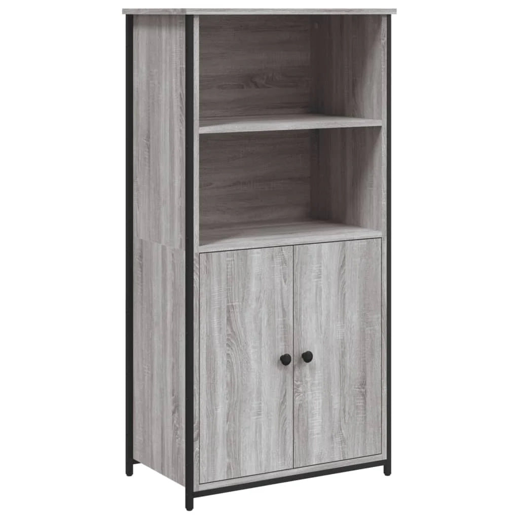 Buffet credenza cassettiera armadio mobile contenitore organizer cucina soggiorno salotto rovere Sonoma alto 62 x 36 x 121,5 cm legno ingegnerizzato grigio 02_0035386