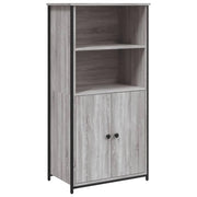 Buffet credenza cassettiera armadio mobile contenitore organizer cucina soggiorno salotto rovere Sonoma alto 62 x 36 x 121,5 cm legno ingegnerizzato grigio 02_0035386