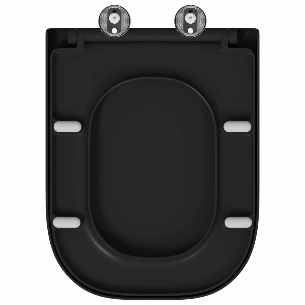 Sedile del WC Nero 47,5 x 35 x 3,6 cm Duroplast 42002360