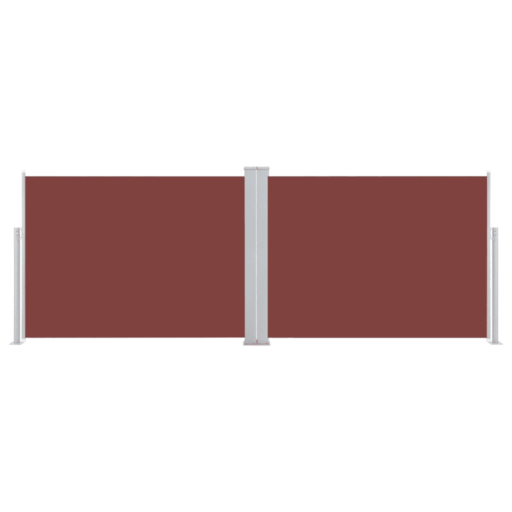 Tenda da Sole Laterale Retrattile Marrone 100x1000 cm 48475