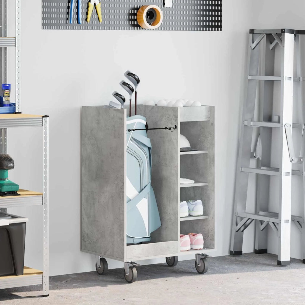 Armadio per Golf con ruota Grigio cemento 65 x 45 x 98 cm CFW1917534