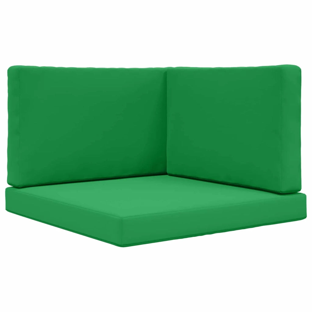 Cuscino per divano da esterno 3 pcs Verde Poliestere