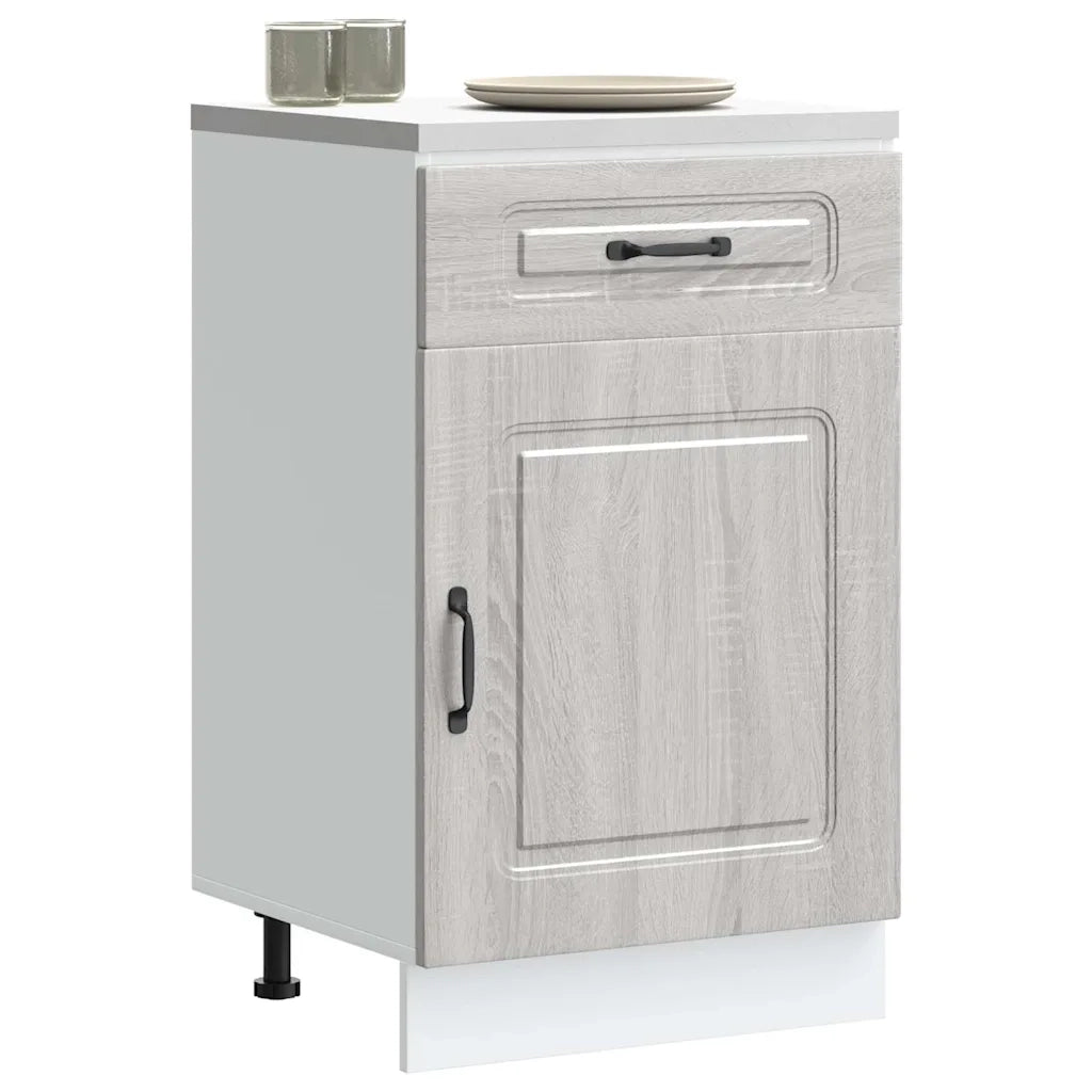 vidaXL Base da Cucina Kalmar Grigio Sonoma in Legno Multistrato