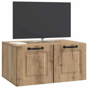 Mobile TV da Muro | Armadietto TV | Mobile Porta TV Rovere Artigianale 59,5 x 41 x 30 cm