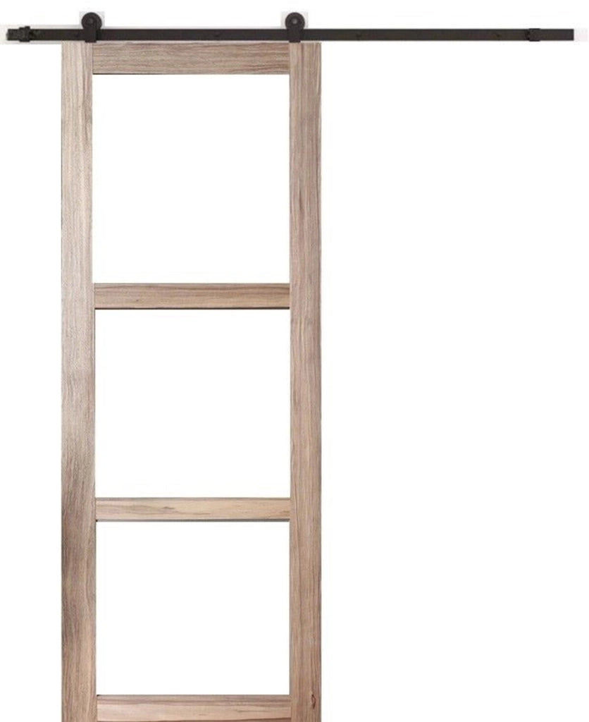 Porta Scorrevole Frake Vetro Trasparente H204 x L73 + rulliera senza maniglia