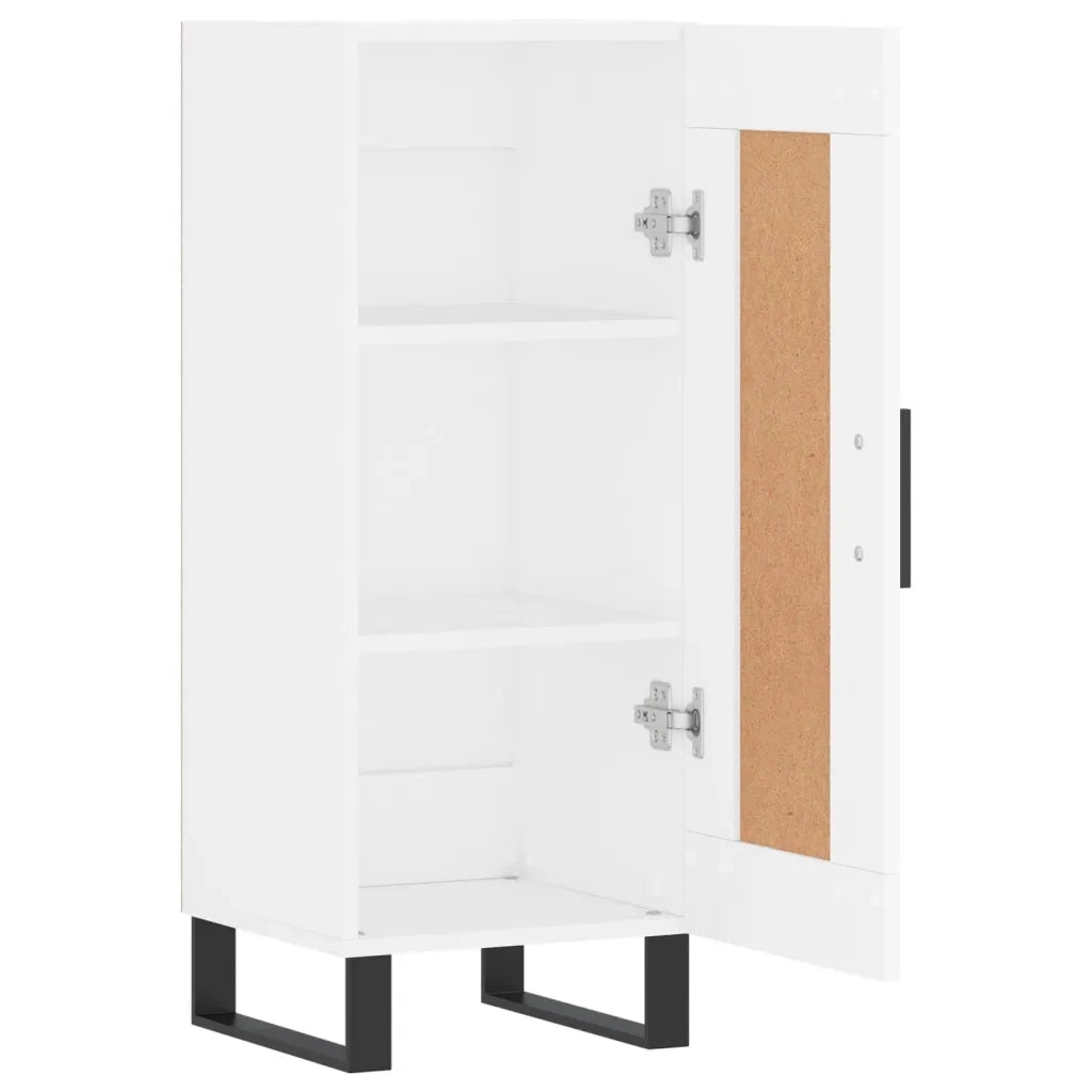 Credenza | Madia | Buffet da pranzo | Armadio da pranzo Bianca 34,5x34x90 cm in Legno Multistrato