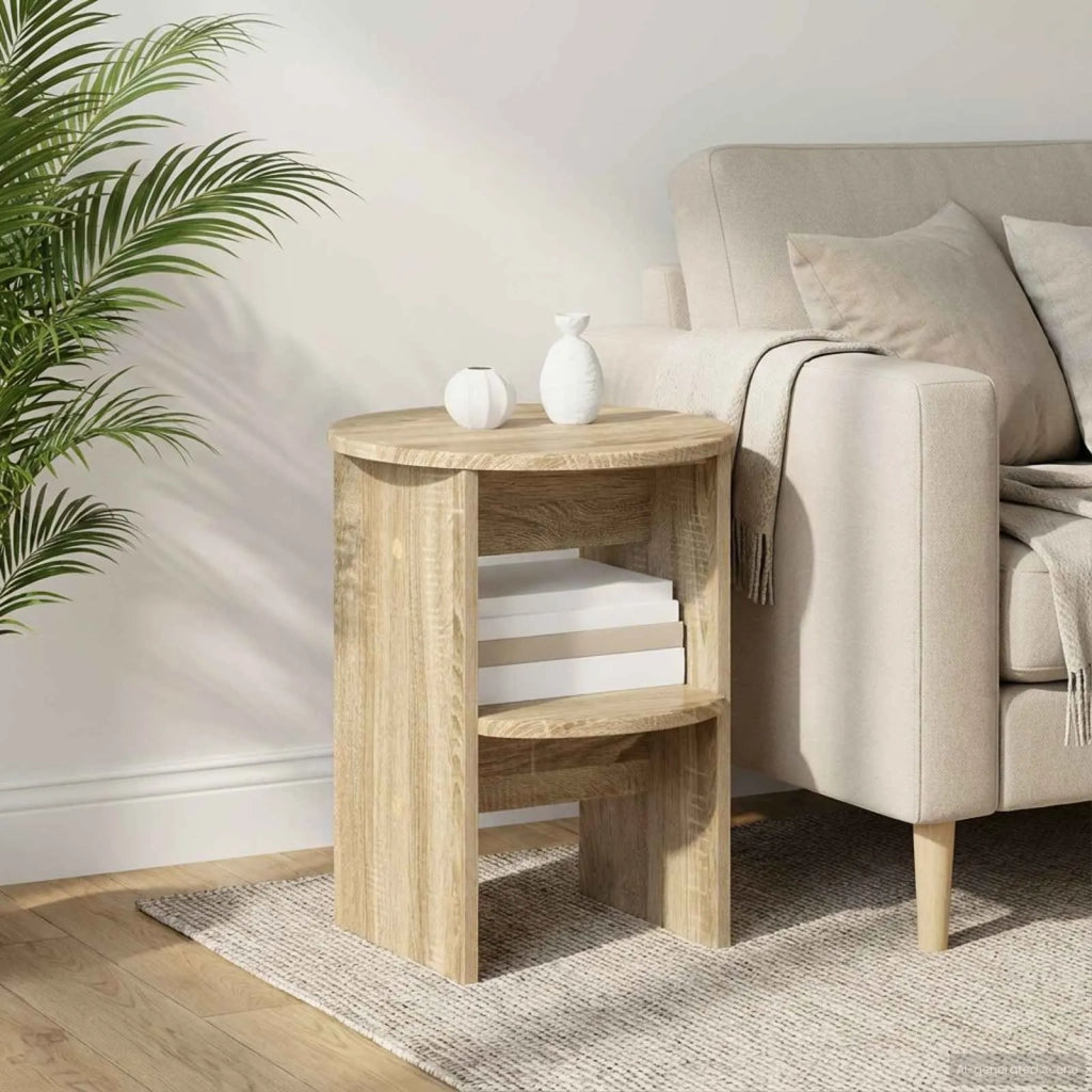 Mobile laterale 2 pcs Rovere Sonoma Ø40 x 50 cm 899821