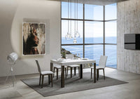 Tavolo Allungabile 140-224x80x77 cm Linea Bianco Frassino