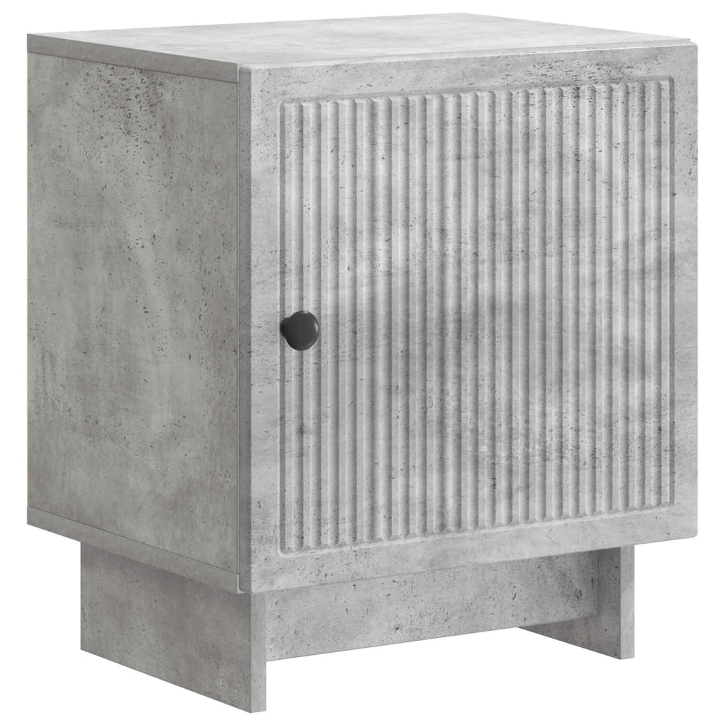 Armadio da Notte 2 pcs Grigio Cemento 43 x 34,5 x 50 cm