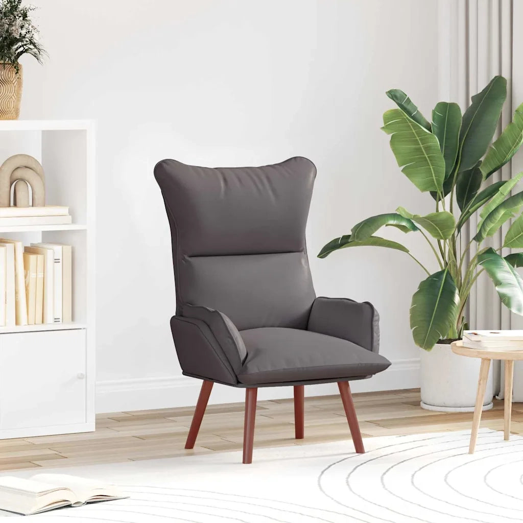 Poltrona-Divano Sedia Grigio 69 x 74 x 93 cm Pelle Artificiale 884998
