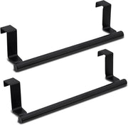 Set di 2 attacchi per asciugamani per appendere, asciugamaniere per radiatori da bagno, 23,5 cm asciugamaniere per mobile da cucina senza forare, asciugamaniere per appendere su lastre di vetro per porte di mobile