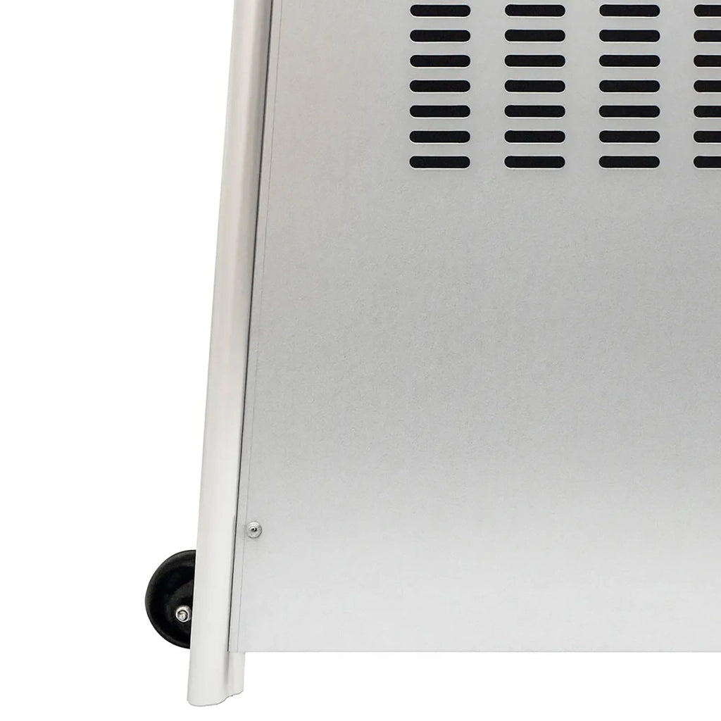Stufa a Fungo a Gas Max 13kW Fiamma Viva Verticale 52x52x227 cm Pyramid Acciaio