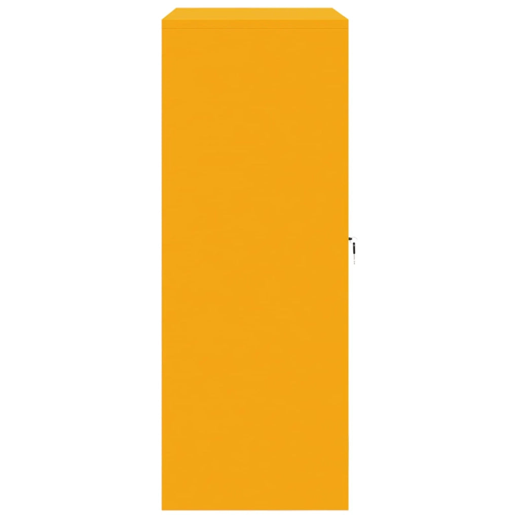 Armadio Giallo senape 90 x 40 x 105 cm Acciaio