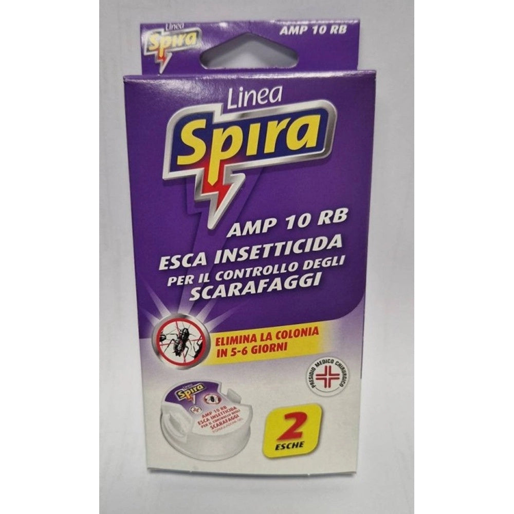 Trade Shop - Set 12pz Esca Trappola Insetticida Per Scarafaggi 2pz Elimina Colonia 5-6 Giorni 479376 -
