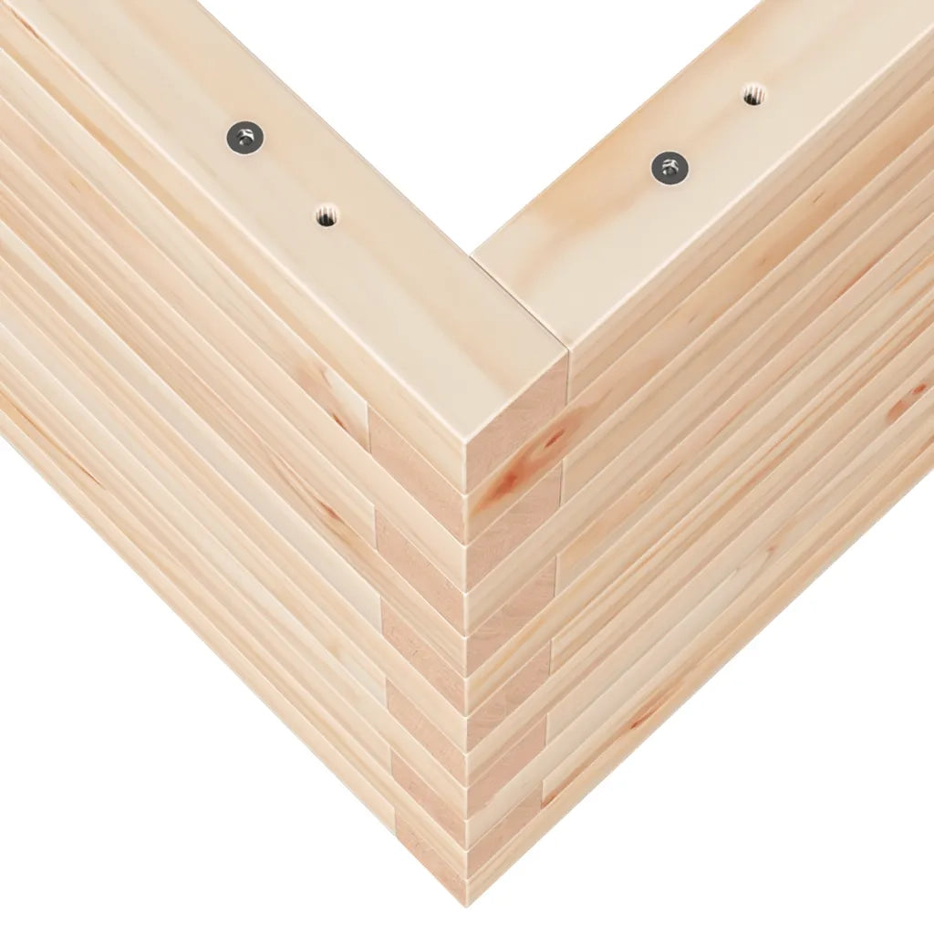 Fioriera da Giardino-Vaso da Esterno 70x40x45,5 cm in Legno Massello di Pino