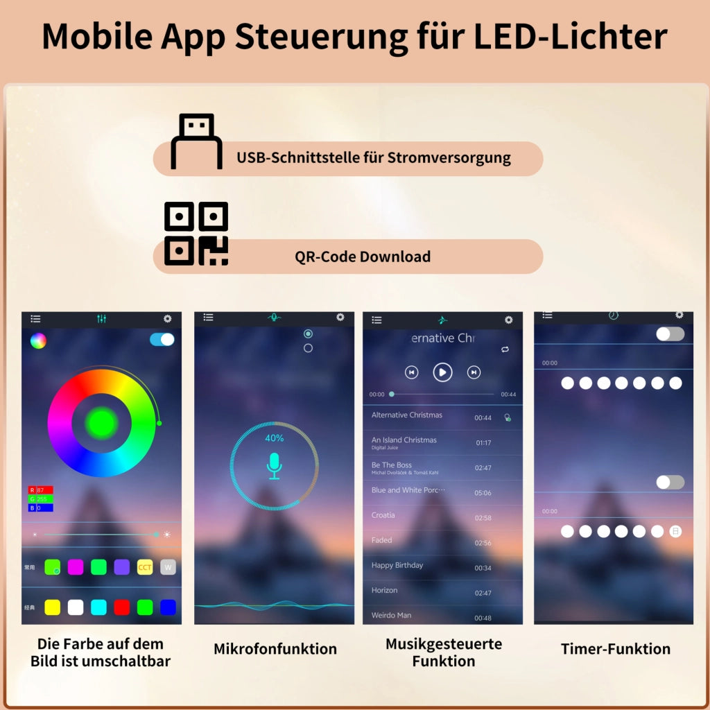 Mobile alto con LED, portabottiglie e ripiani regolabili
