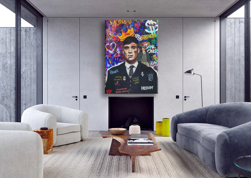 Cilian -  Quadro Canvas Contemporaneo su telaio in legno Misura: 100x140 cm