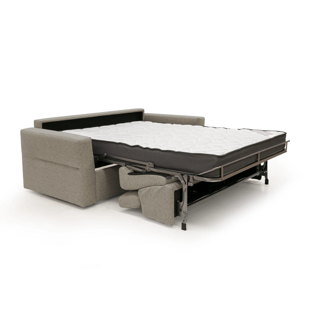 Avalon Divano letto con materasso H18 200 cm (mat. 140x197 cm) rosso
