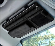 Cassa di stivaggio per ombrelloni auto, portafogli in pelle morbida per l'auto, contenitore di stivaggio impermeabile e resistente ai graffi per ombrelloni auto, accessori auto (nero)