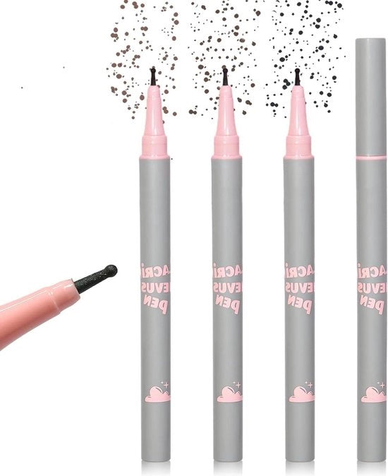 3 Stuzzicadenti Lacrimal Nevus pennello - matita di trucco realistica per acne - impermeabile all'acqua - 3 colori .