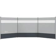 Protezione Vento con Finestra e Borsa Trasporto ¨C Zephmum ¨C Grigio 440x140cm