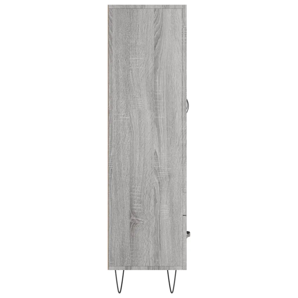 Credenza-Buffet-Armadio da cucina Grigio Sonoma 69,5x31x115 cm in Legno Multistrato 161610