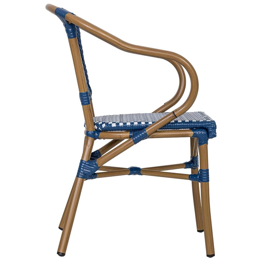 Fauteuil in rotin sintetico  bleu 57x57x84 cm (hauteur)