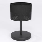 Lampada da tavolo Karbon in acciaio nero opaco