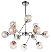 Lampadario Candellux Best 30-64806 12xE14 cromo vetro