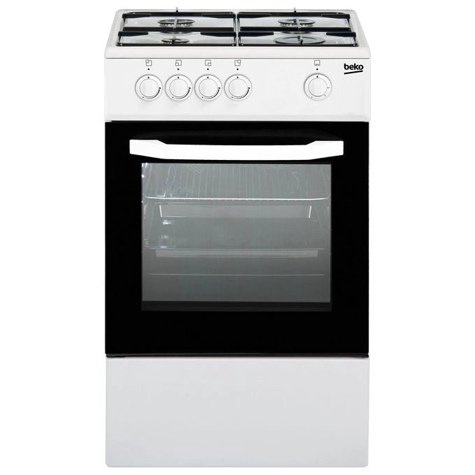 Beko CSG42001FW Cucina a Gas Forno a Gas 4 Fuochi Capacita' 54 Litri 50 cm Bianco