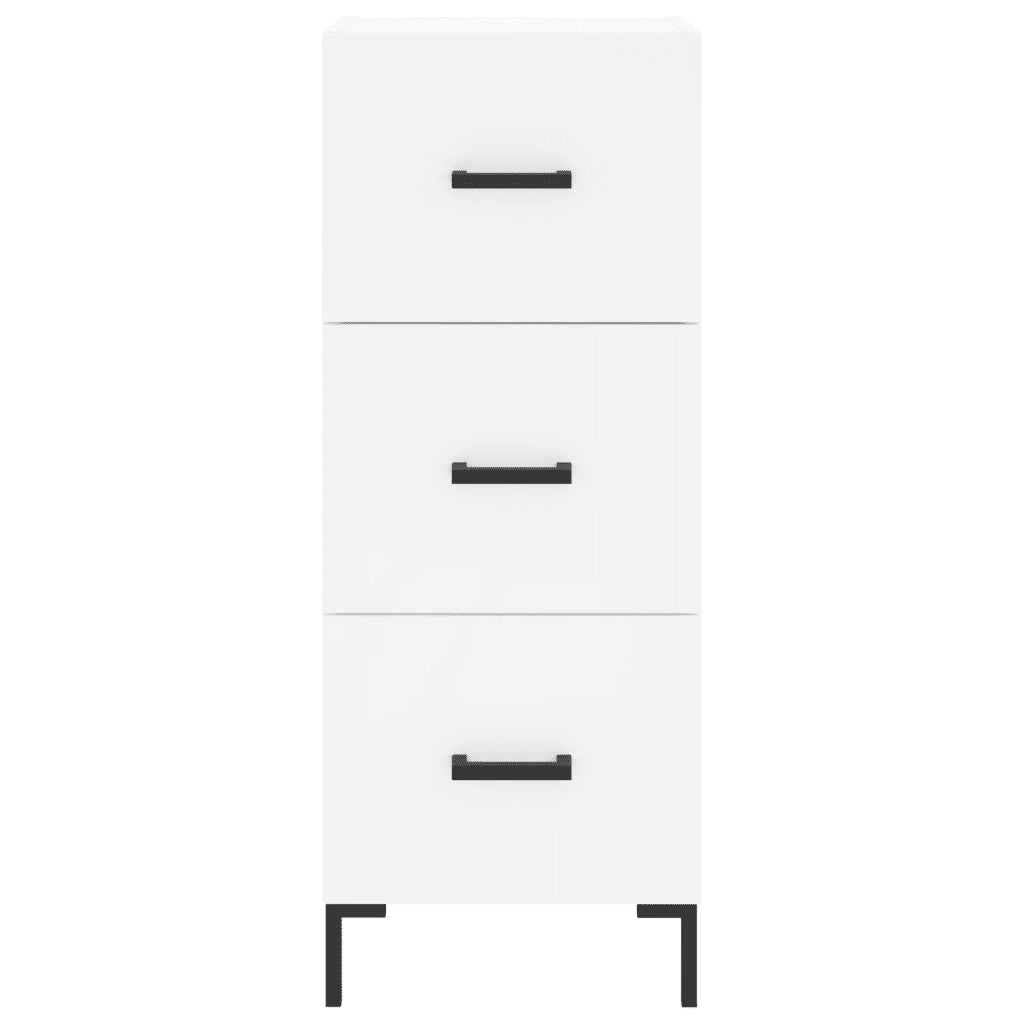 Credenza | Madia | Buffet da pranzo | Armadio da pranzo Bianca 34,5x34x90 cm in Legno Multistrato