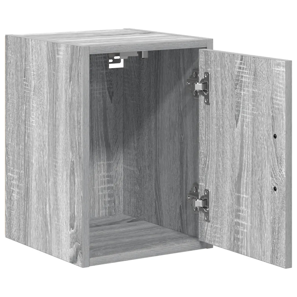 Pensili per Garage 2 pz Grigio Sonoma in Legno Multistrato