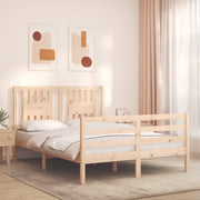 Giroletto con Testiera Small Double-Struttura Letto in Legno Massello 975564