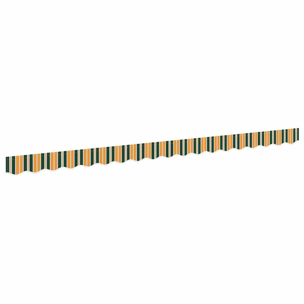 vidaXL Tenda a Braccio Verde e giallo 3.8 x 0.2 m Tela