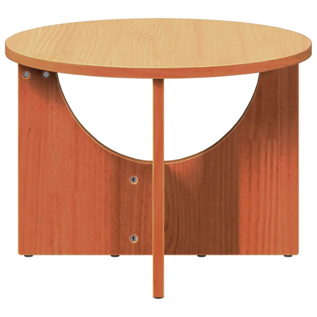 vidaXL Tavolino da salotto Cera marrone 50 x 50 x 35 cm