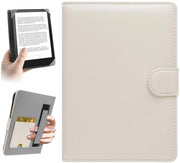 Copri eReader Universale per Kindle eReader compatibile con Paperwhite/PocketBook e Tolino/Kobo Clara 2E/Kobo Clara HD, 6", 6,8" eReader, con taschino integrato, bianco