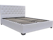 Letto matrimoniale con contenitore  "TINO" - 140 × 190 cm - Bianco