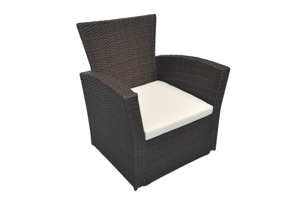Salotto da giardino in rattan, set di divani da esterno in polyrattan marrone Aurora - RT-A09ZB