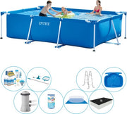 Kit di Piscina Rettilinea 300x200x75 cm - Set Completo di Piscina Deluxe