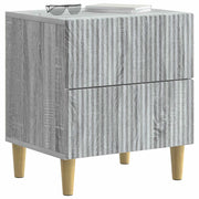 Comodino | Armadio da Notte | Mobiletto da notte con cassetto Grigio Sonoma 43 x 34,5 x 48 cm