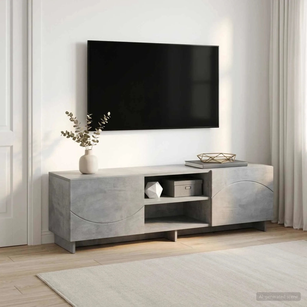 Supporto TV 140 x 34.5 x 40 cm Grigio Cemento 8011489