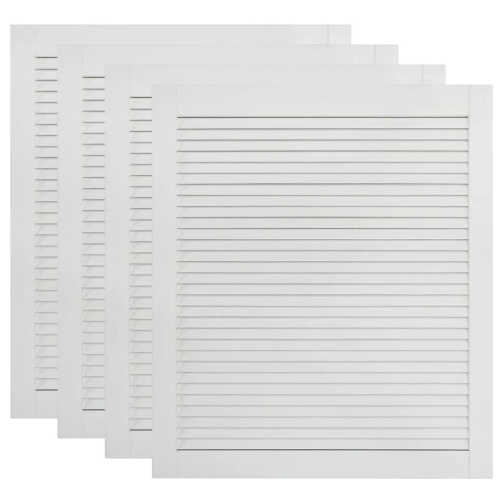 Ante a persiana a 4 pezzi legno massello di pino bianco 69 x 59,4 cm 02_0003934