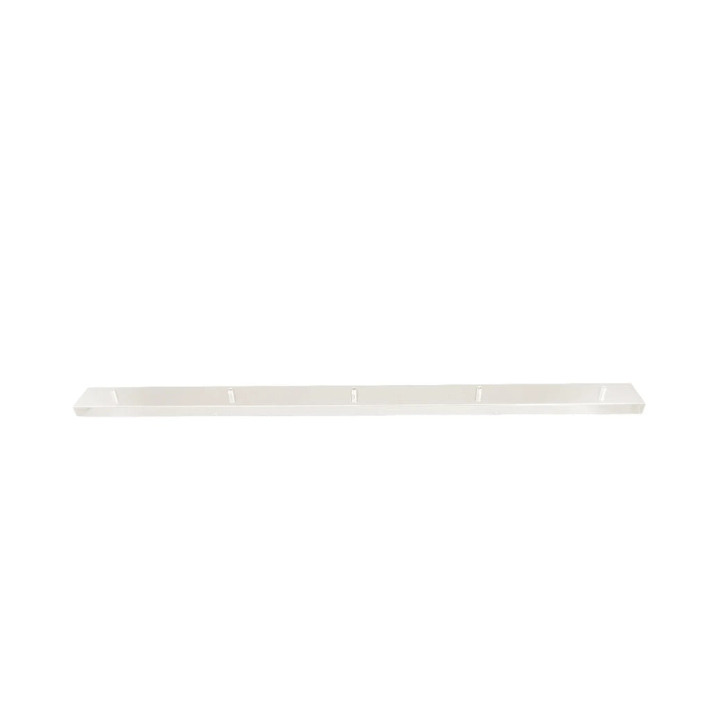Rosone Multicavo 5 Fori In Metallo Bianco Opaco L120Cm