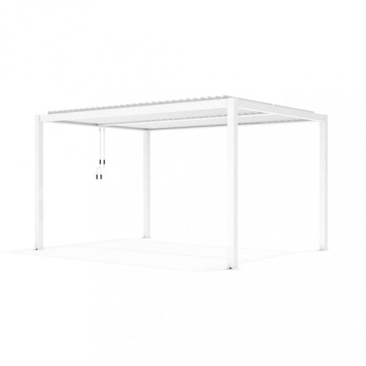 Pergola Bioclimatica 3x4 m in Alluminio Bianco