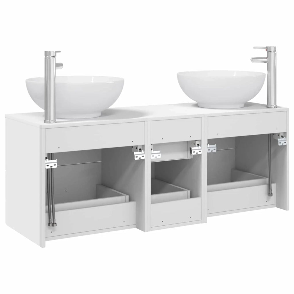 Set di mobili per il bagno 3 pz Bianco 49,5 x 44,5 x 65 cm 3405907